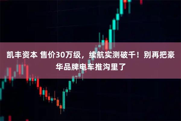 凯丰资本 售价30万级，续航实测破千！别再把豪华品牌电车推沟里了